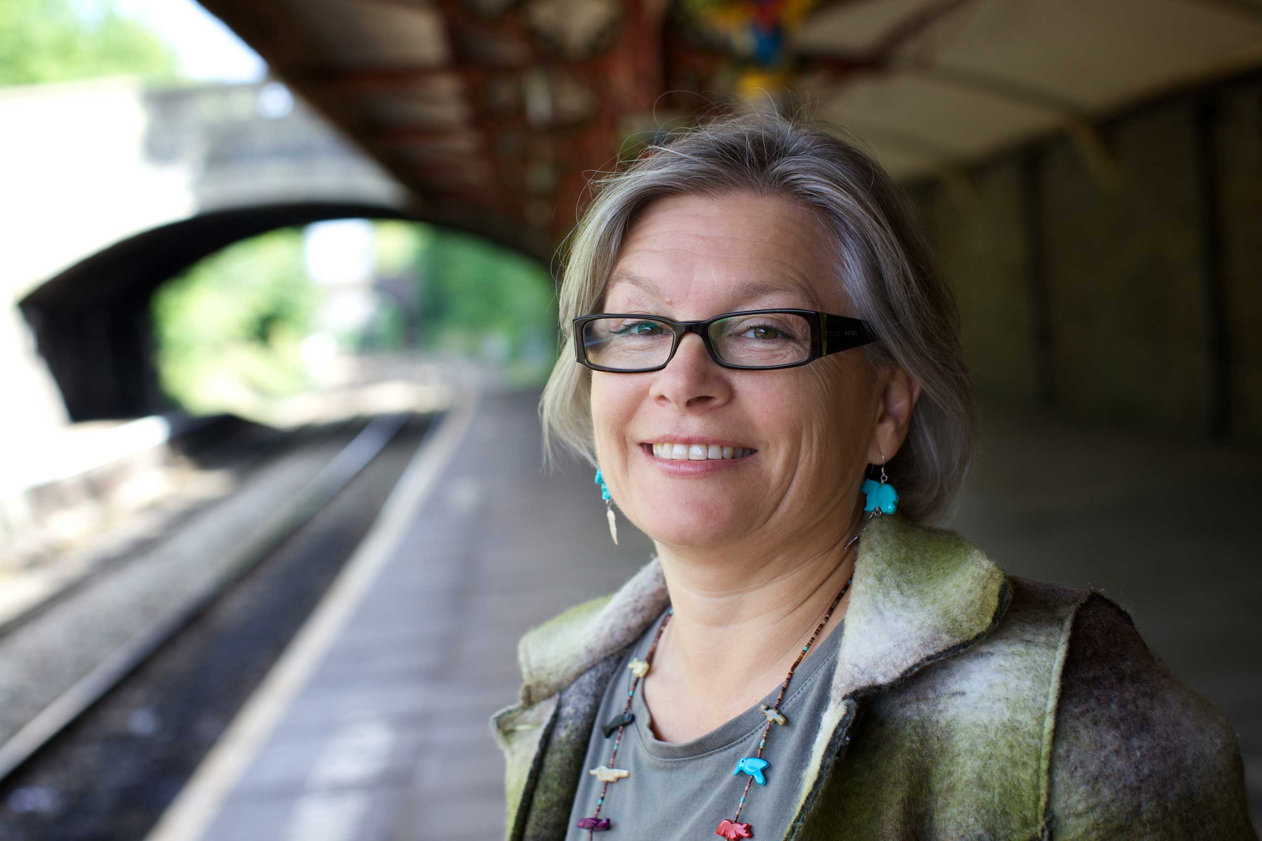 Helen Reeves Great Malvern GWR Station Platform 2