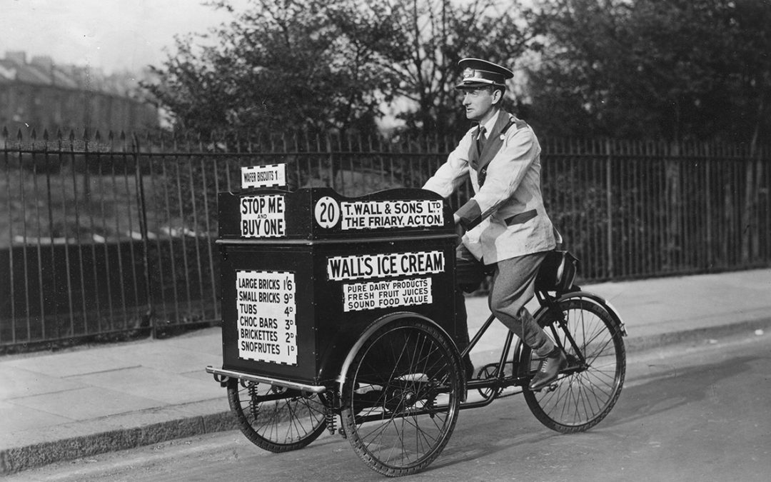 Stop me and buy one - ice cream vendor