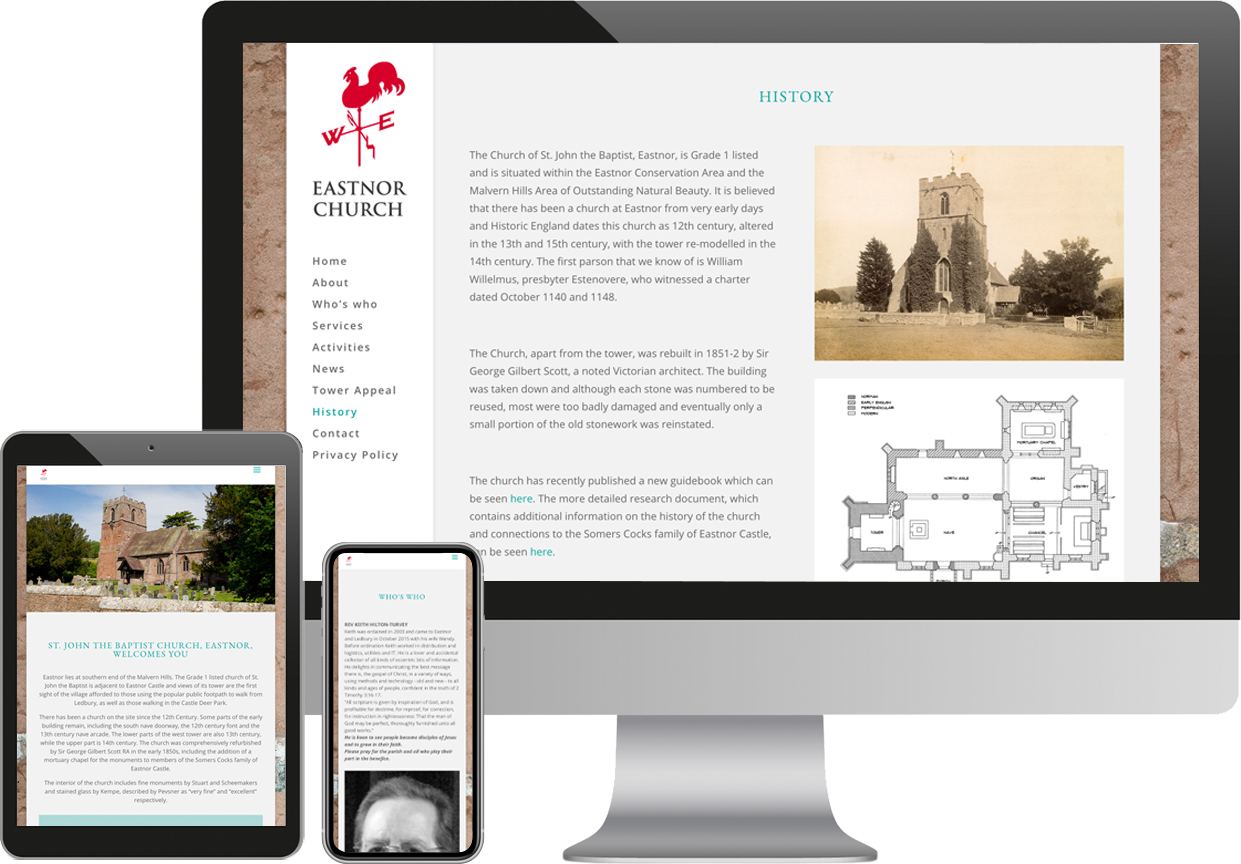 website Eastnor Church