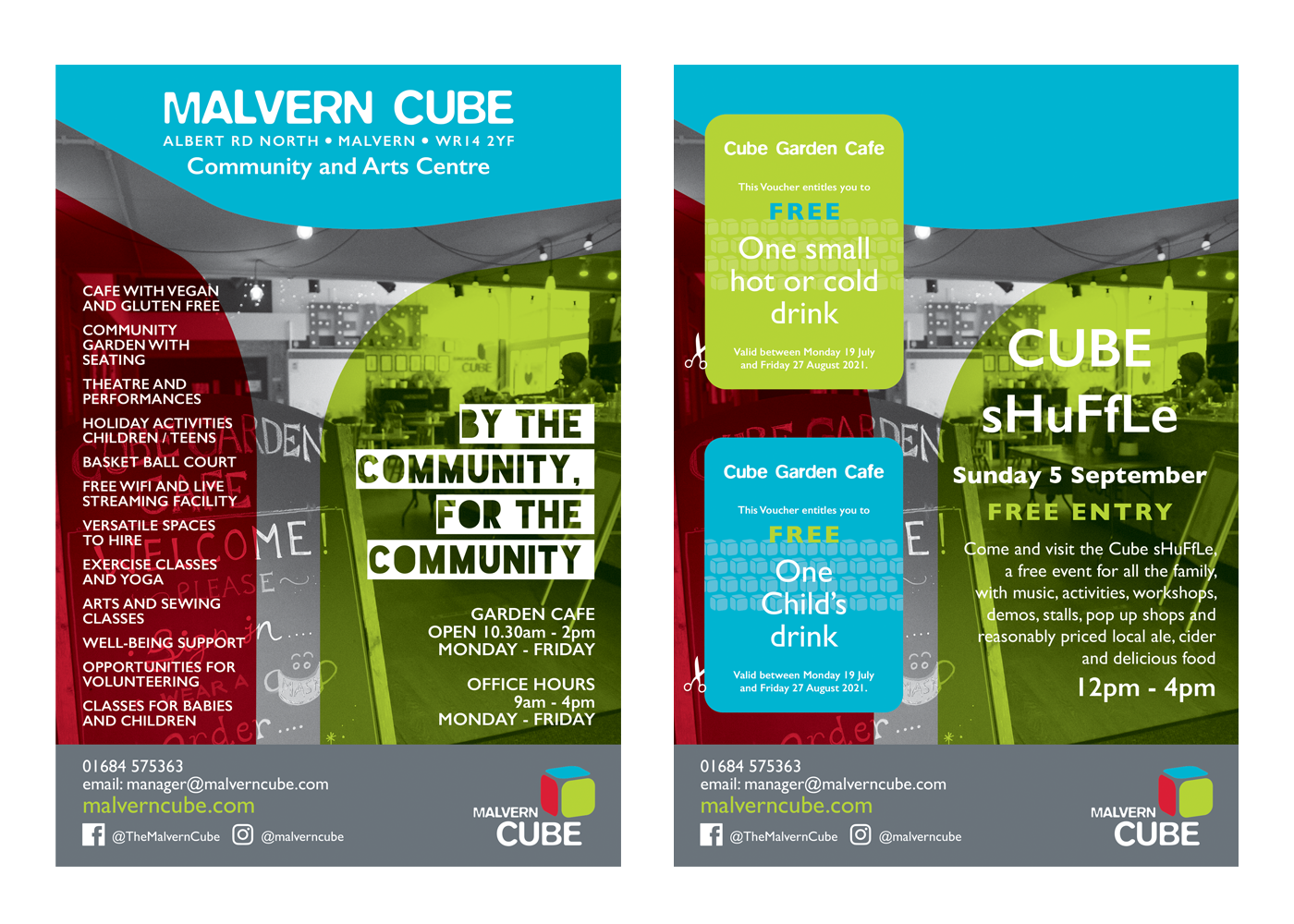 Malvern Cube Leaflet Design & Print